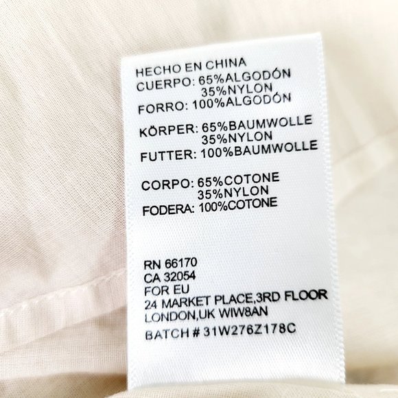 Anthro x KIMCHI BLUE Cream Mini Dress 0 XS Strapless Lace Sweetheart Paisley - Picture 11 of 12